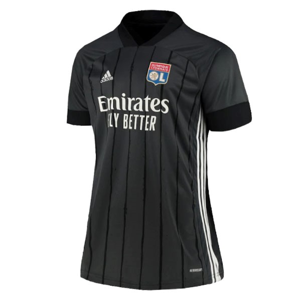 Camiseta Lyon Segunda equipo Mujer 2020-2021 Negro